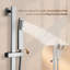 Système de douche à pluie complète Slidea avec valve brute et barre coulissante-63308438