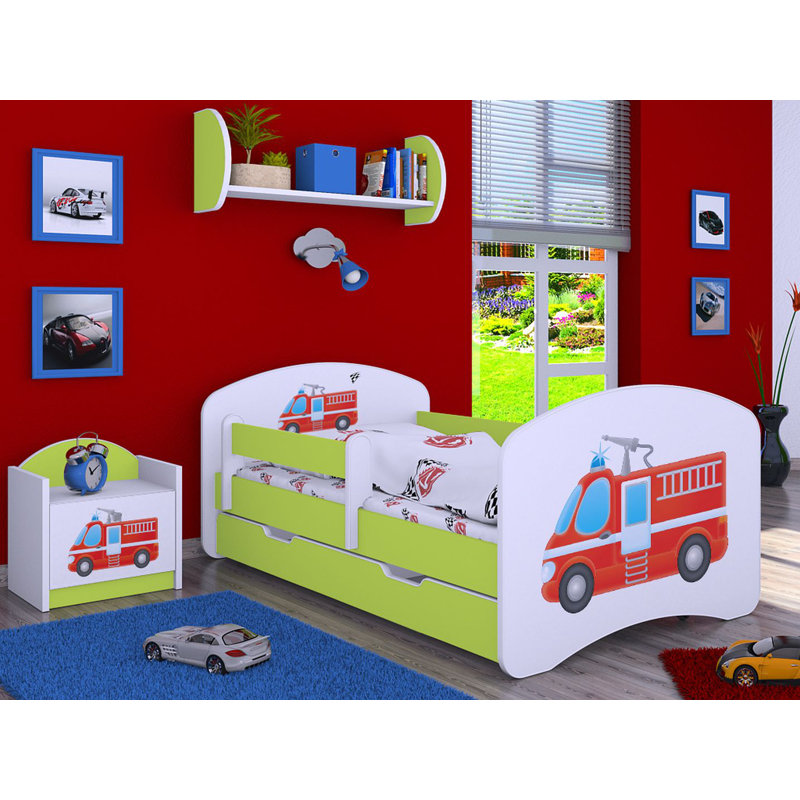 Manus Cabin Bed Themed Beds with Storage Included, Green