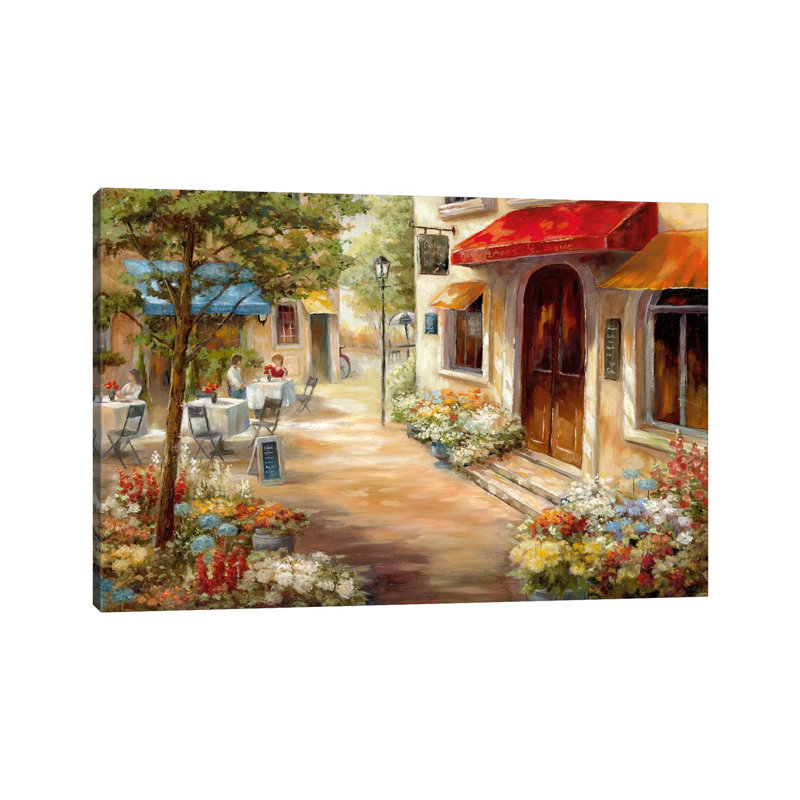 " Café Afternoon III " by Nan, No Matte, Wrapped Canvas, 40" H x 60" W x 1.5" D