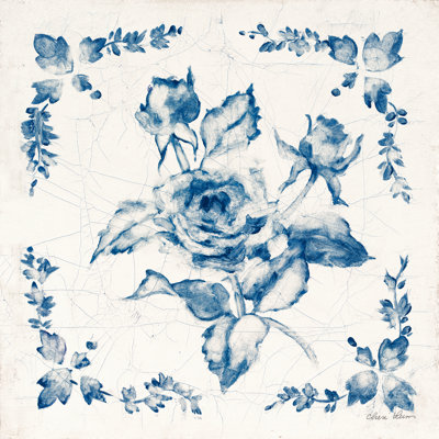 Swedish Tile II Blue by Cheri Blum