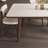 Modern simple rectangular matte white rock table-1104121753