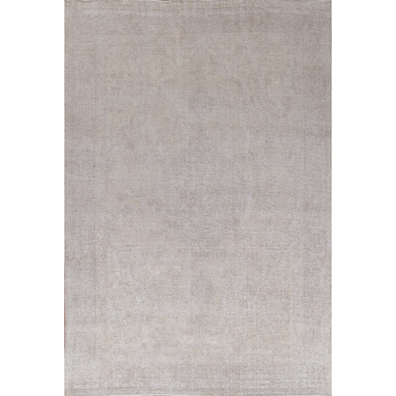 Tapis persan Kasadie délavé et discret Tabriz noué à la main 9 x 12