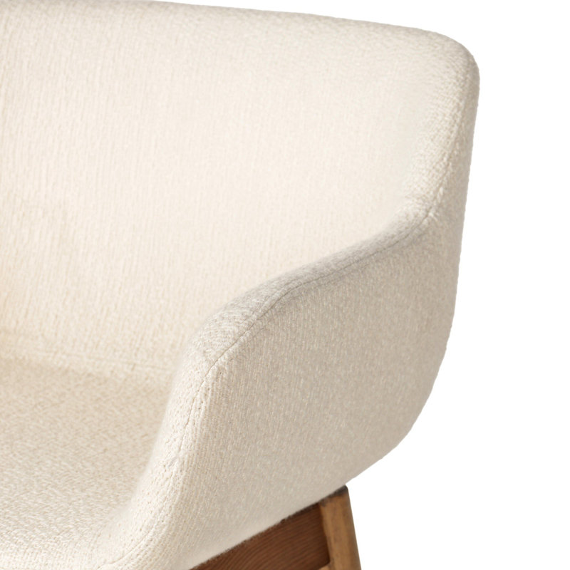 Hannah Swivel Stool, Counter Stool (26.5" Seat Height), Sonoma Chestnut/Genuine Leather, Amber Ash