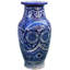 Blue/White 9" Indoor / Outdoor Ceramic Table Vase-117988489