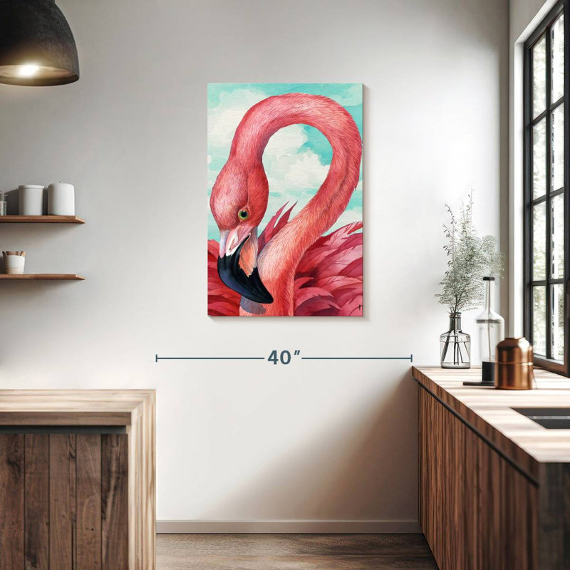Brampt Fab Flamingo, 36" H x 24" W