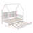 Wooden Twin Size House Bed With Trundle-948322880