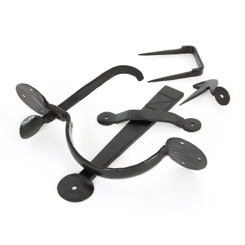 Bean Medium Thumb Latch, Black, 21cm H x 19cm W x 17.4cm D