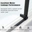Porte de baignoire coulissante simple sans cadre de 56 à 60 po x H 76 po avec verre transparent-104845212
