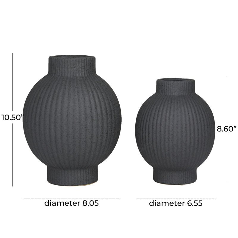 Vase de table Aliyah, Noir