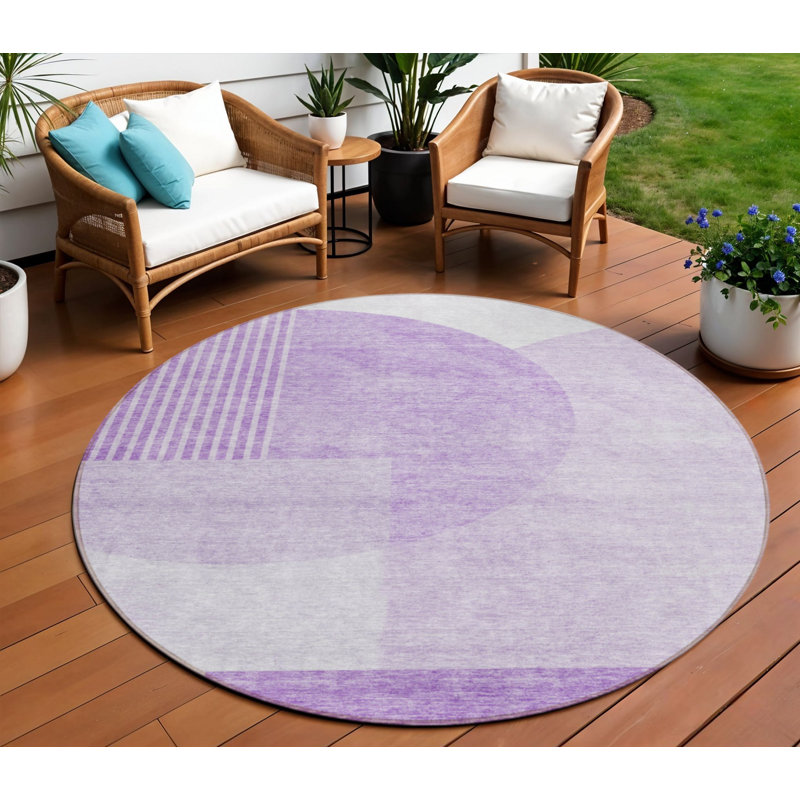 Tapis rond lavable 8 po