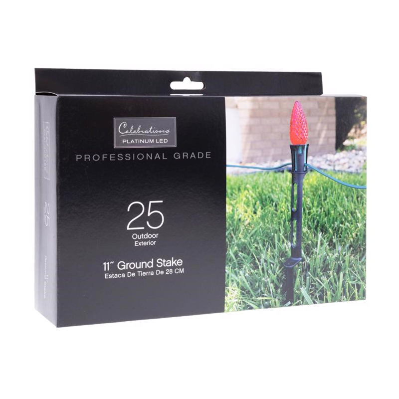  Christmas Light Stakes, paquet de 25