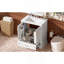 Meuble-lavabo autoportant de 30 po avec lavabo, panneau de fibres à densité moyenne et structure en bois massif, 1 tiroir de séparation et 2 portes à fermeture en douceur (double tablette sur la porte)-842258622-842258620
