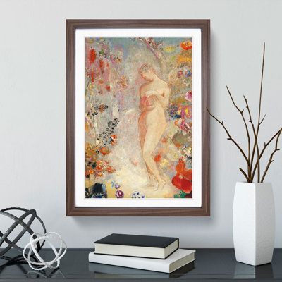 Pandora Vol.1 by Odilon Redon - Framed Print