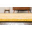 Tapis jaune à motif abstrait Kalf-31820891