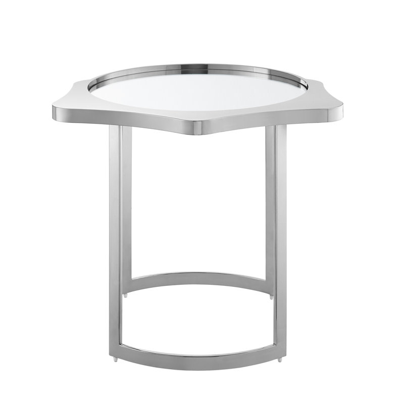 Table de bout à miroir, Chrome