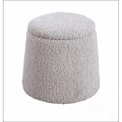 Repose-pieds rond avec rangement Un choix confortable, de multiples fonctions, un design classique et des coins confortables