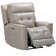 Alvern 37" Leather Zero Gravity Power Recliner with Adjustable Headrest with Square Arms