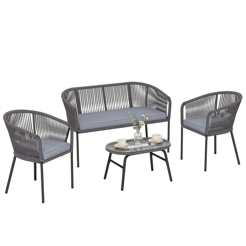 Rattan Sofa Set