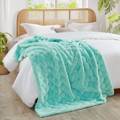 CloudNest Plush Faux Fur Throw Blanket