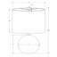 Lampe de table - H 20 po, béton, abat-jour-1599801465