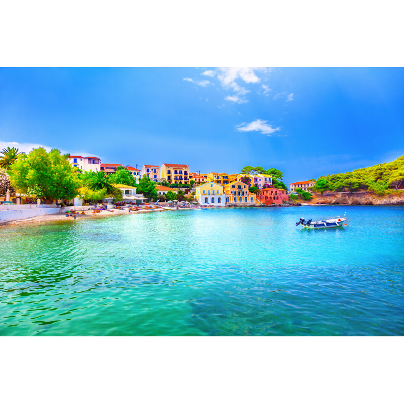 Assos Beach 1 Piece Wrapped Canvas Wall Art, 20cm H x 30cm W x 3.8cm D