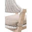 Chaise avec accoudoirs rembourrée Kettil