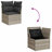  Garden Sofa Set Light Grey