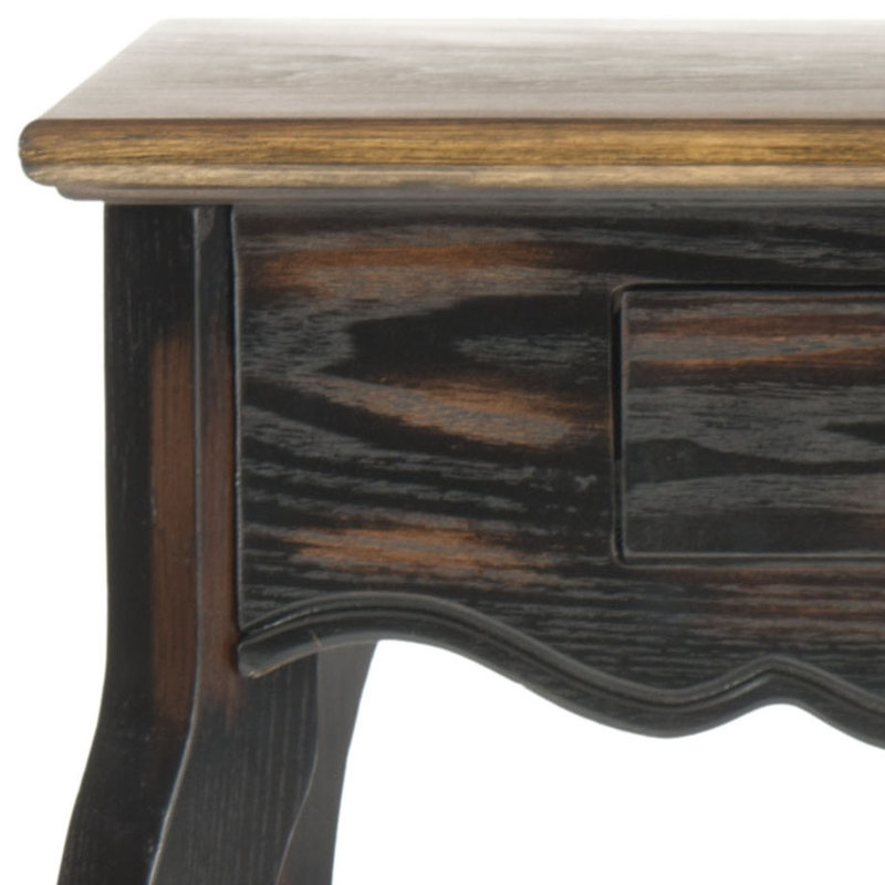 Solid Wood Top Nesting Tables with Storage