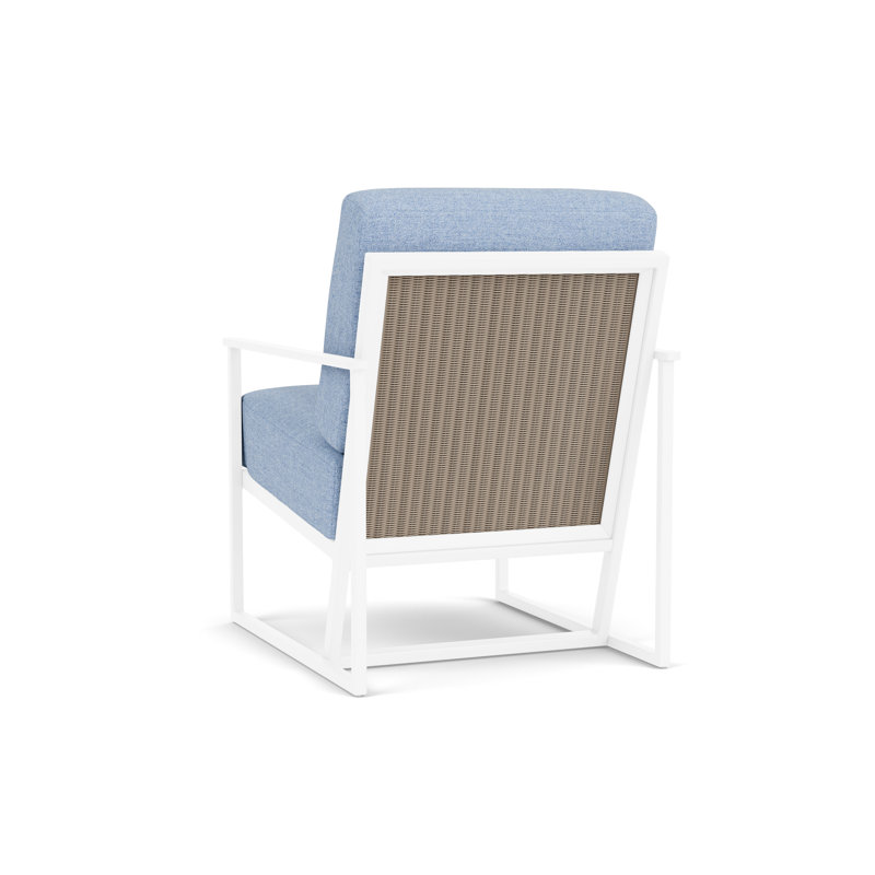 Summit Outdoor Lounge Chair, White, French Beige, Demo Skyway