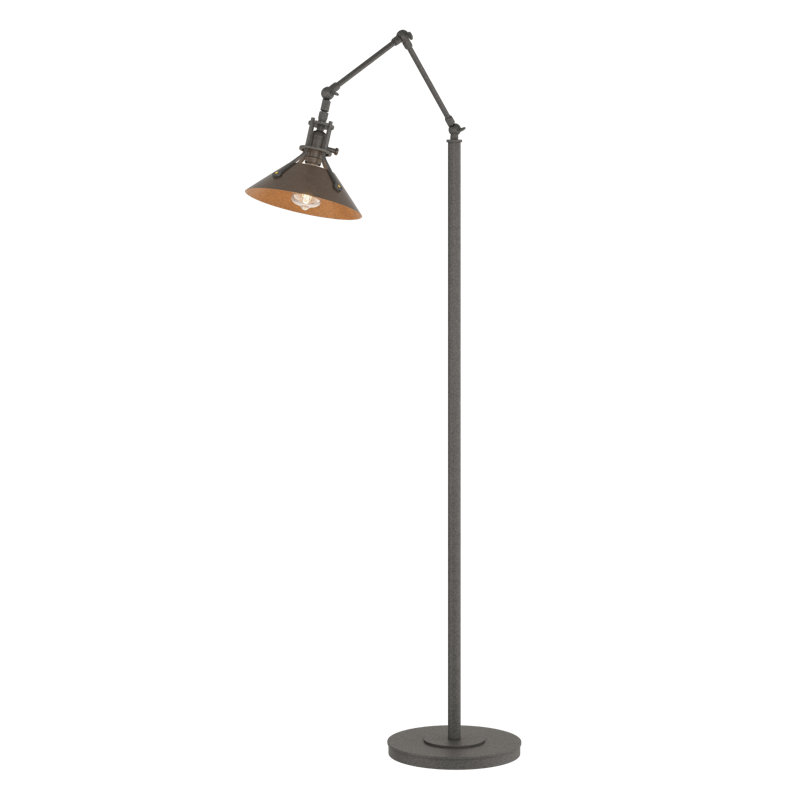 Henry 60.8" Task Floor Lamp, Natural Iron, Bronze