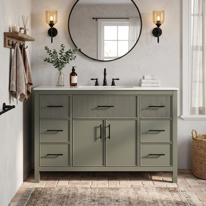 With Resin Top, Sage Green