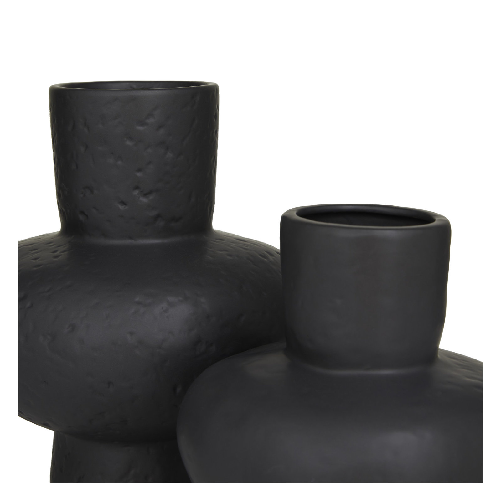 Ardi 10.95'' Stoneware Table Vase, Black