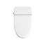 Combinaison de bidet de toilette intelligente avec couvercle / siège ouvert avec capteur de pied, buse autonettoyante, siège chauffant, veilleuse, commande à bouton, chasse d'eau en cas de panne de courant, fermeture en douceur, chasse automatique, ave