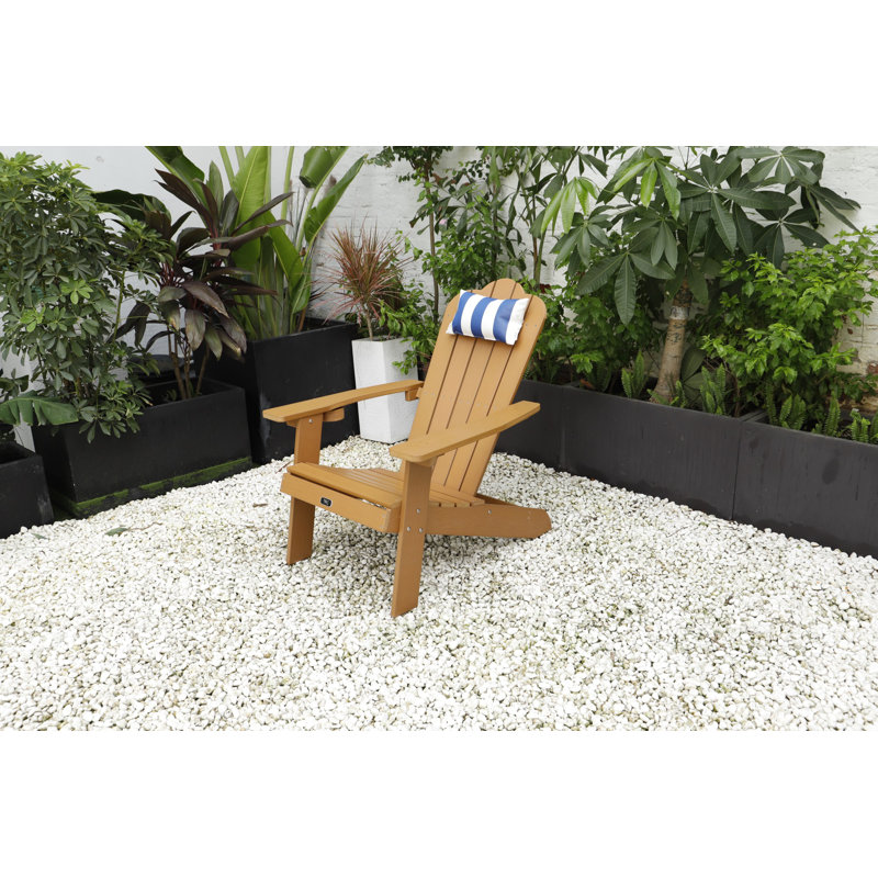 Ena Outdoor Adirondack Chair, Dark Brown