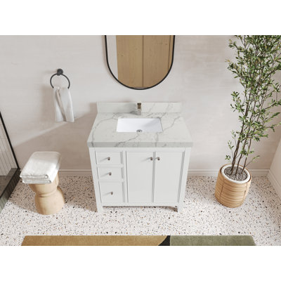 Chicago 36'' Single Bathroom Vanity with Top