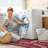 Non-Slip Rubberback Laundry Room Runner Rug, Entryway Rug, Red