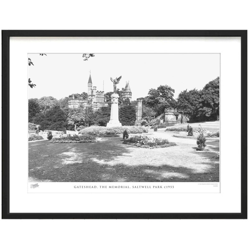 Gateshead, The Memorial, Saltwell Park C1955 by Francis Frith - Single Picture Frame Print, 28cm H x 36cm W x 2.3cm D