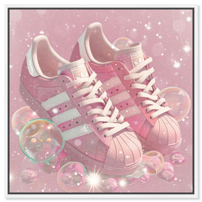 Bubble Pop Sneakers II Canvas Girl Sneaker Prints by Art Remedy