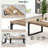 Hulste Modern 47" Coffee Table for Living Room, Oak-1170374311