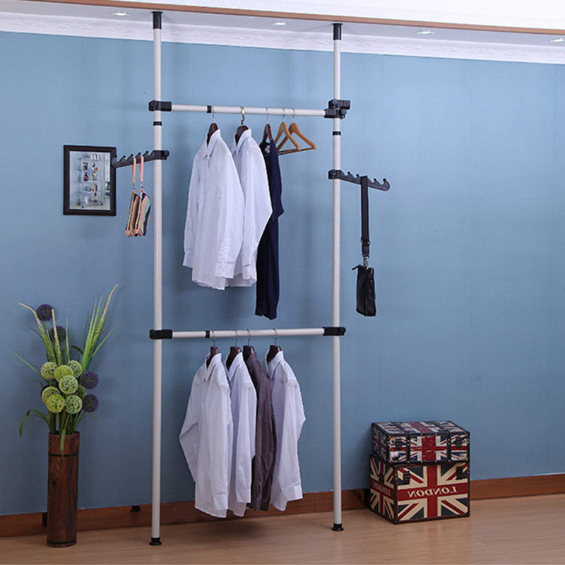 Adjustable Wall Mounted Clothes Rack