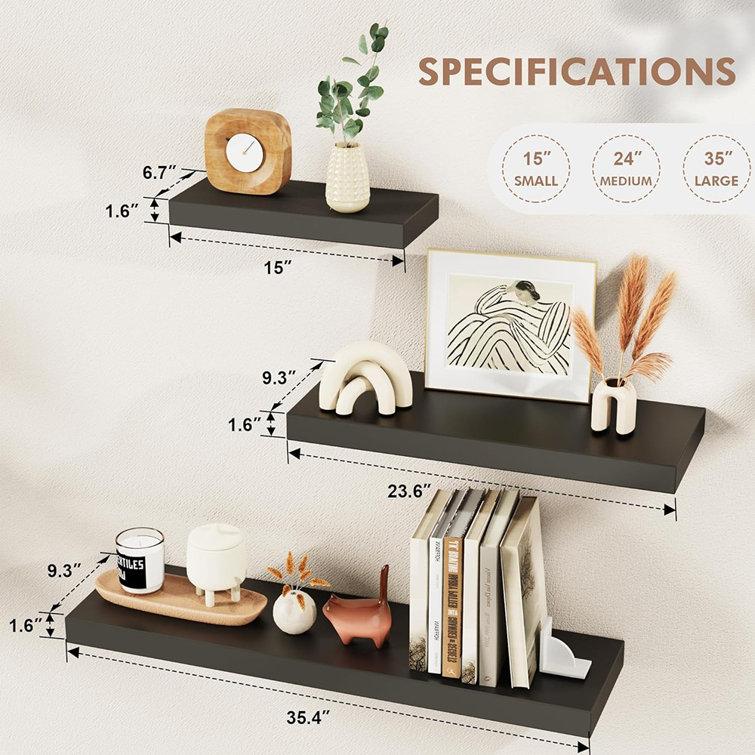 Merapi 2 Piece Floating Shelf - Wayfair Canada