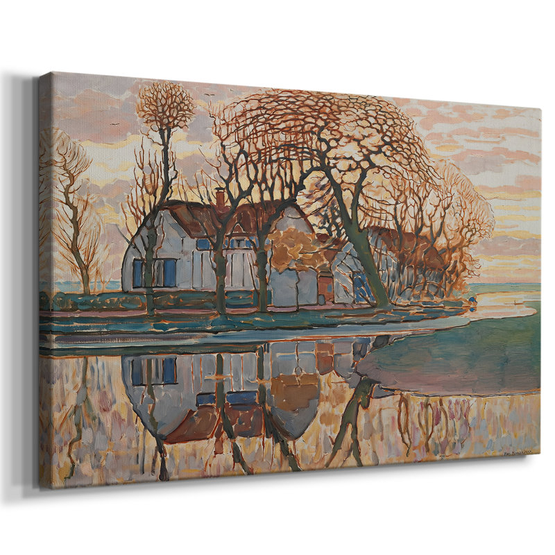 Farm Near Duivendrecht-Piet Mondrian-Gallery Wrapped Canvas-c. 1916, 24x36