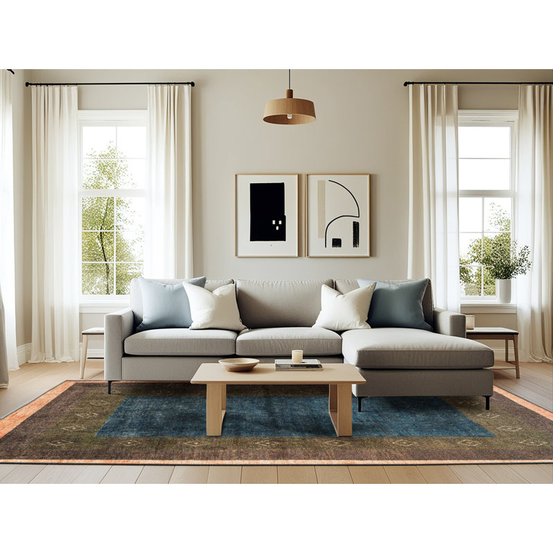 Abstract Indoor Rug, Rectangle 6' x 9'