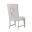 Ensemble de 2 chaises d'appoint de salle à manger Diaz, pieds fuselés, bois de peuplier gris clair