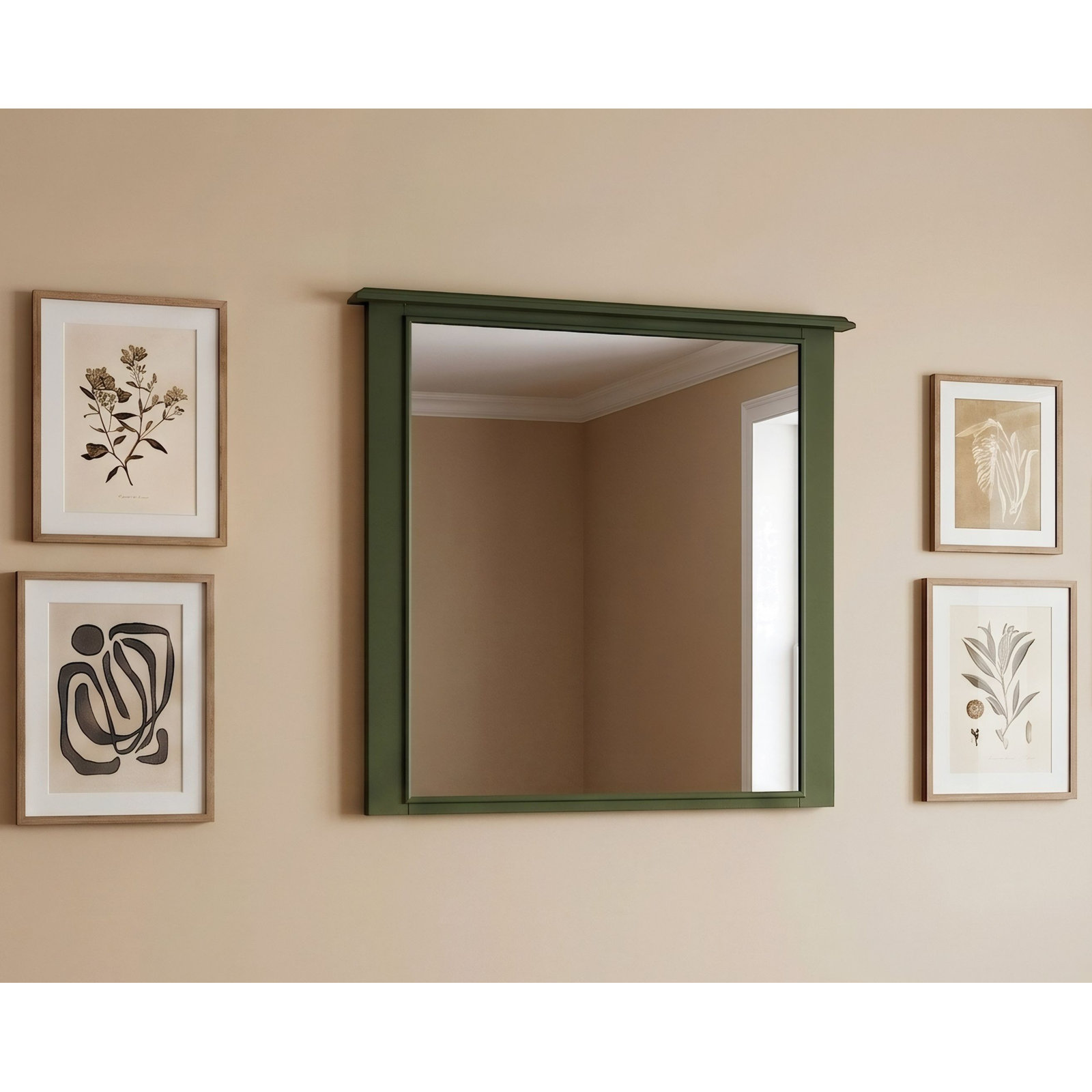 Selda 40" Mirror, Green