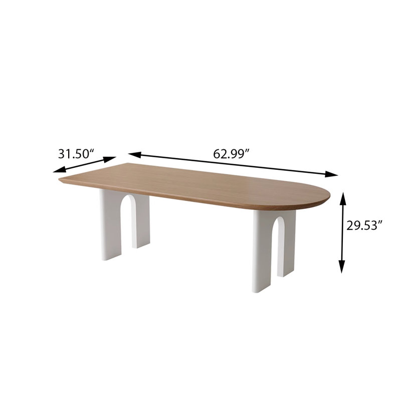 Table de salle à manger 62,99 po, 29.53" H x 62.99" W x 31.5" D