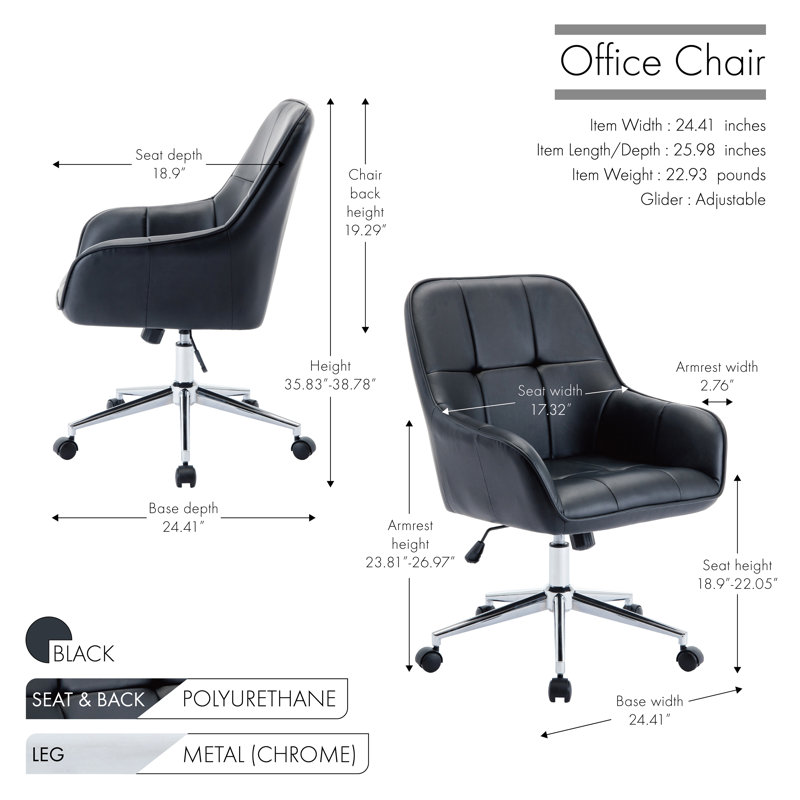 Dahmen Office Chair, Black