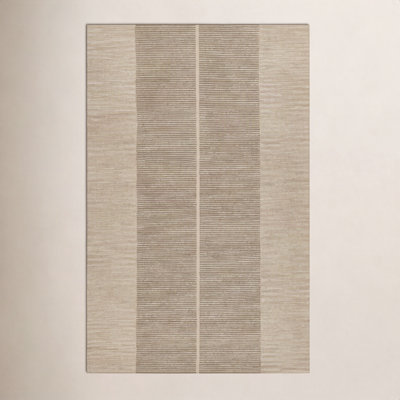 Hand-Tufted Geometric Wool Rug