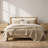 King 3 Piece Cotton Quilt Set Linen