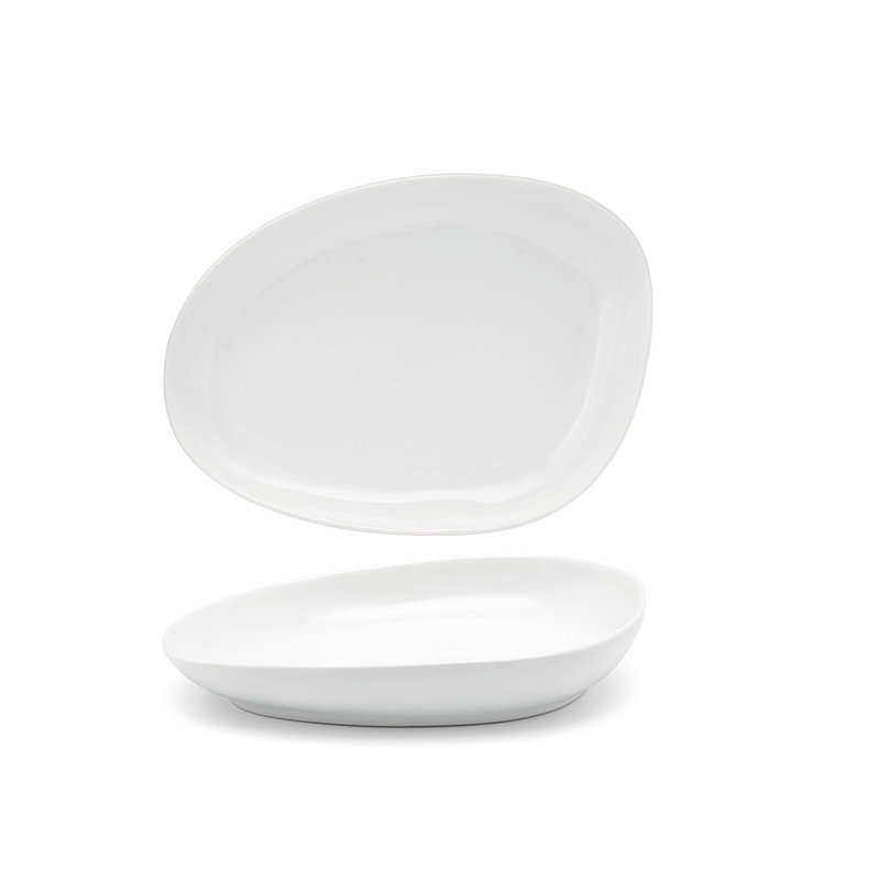 Assiette ovale 8" hors-d’œuvres Kiln